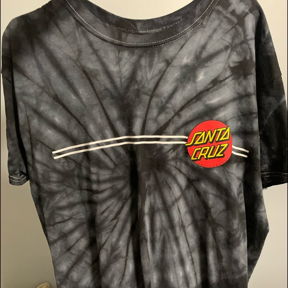 Santa Cruz Black Tie Dye tee